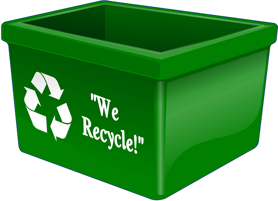 Recycling Bin Sign Empty Symbol - Recycling Bin Png (960x666)