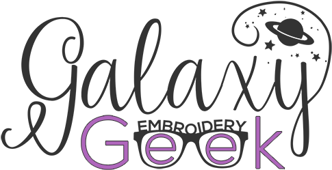 Galaxy Geek Embroidery - Girls Will Be Girls - Tammy Apple Canvas Art Print (500x266)