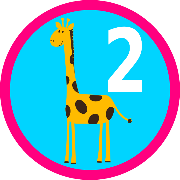 Giraffe Cupcake Topper 4 Clip Art At Clker - Giraffe (600x600)