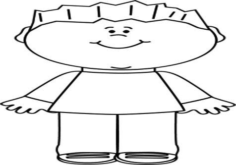 Boy Clip Art Little Black And White - Boy And Girl Clip Art Black And White (476x333)