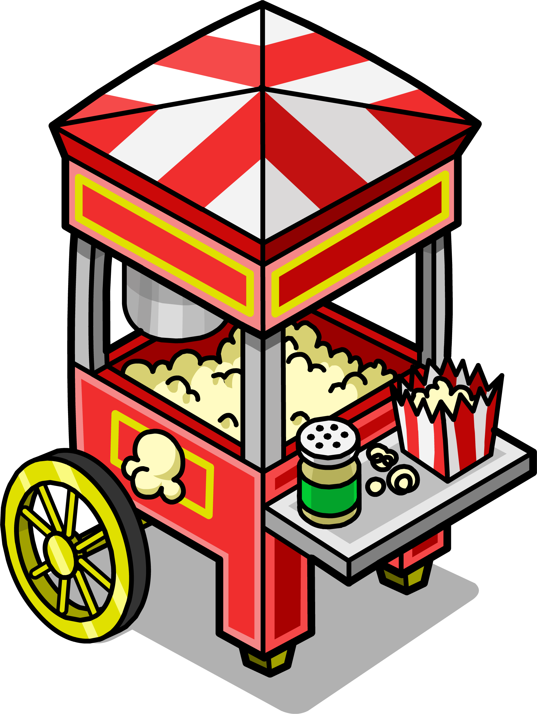 Popcorn Cart Sprite 002 - Popcorn Cart Sprite 002 (1791x2380)
