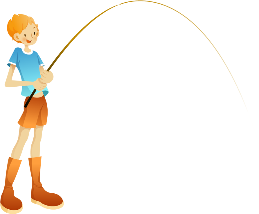 Clip Art - Fishing Boy - Clip Art - Fishing Boy (1000x1000)