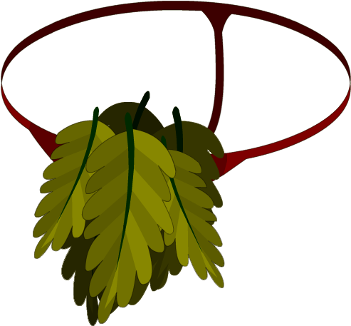 Autumnal Soft Oak G-string - Oak (500x500)