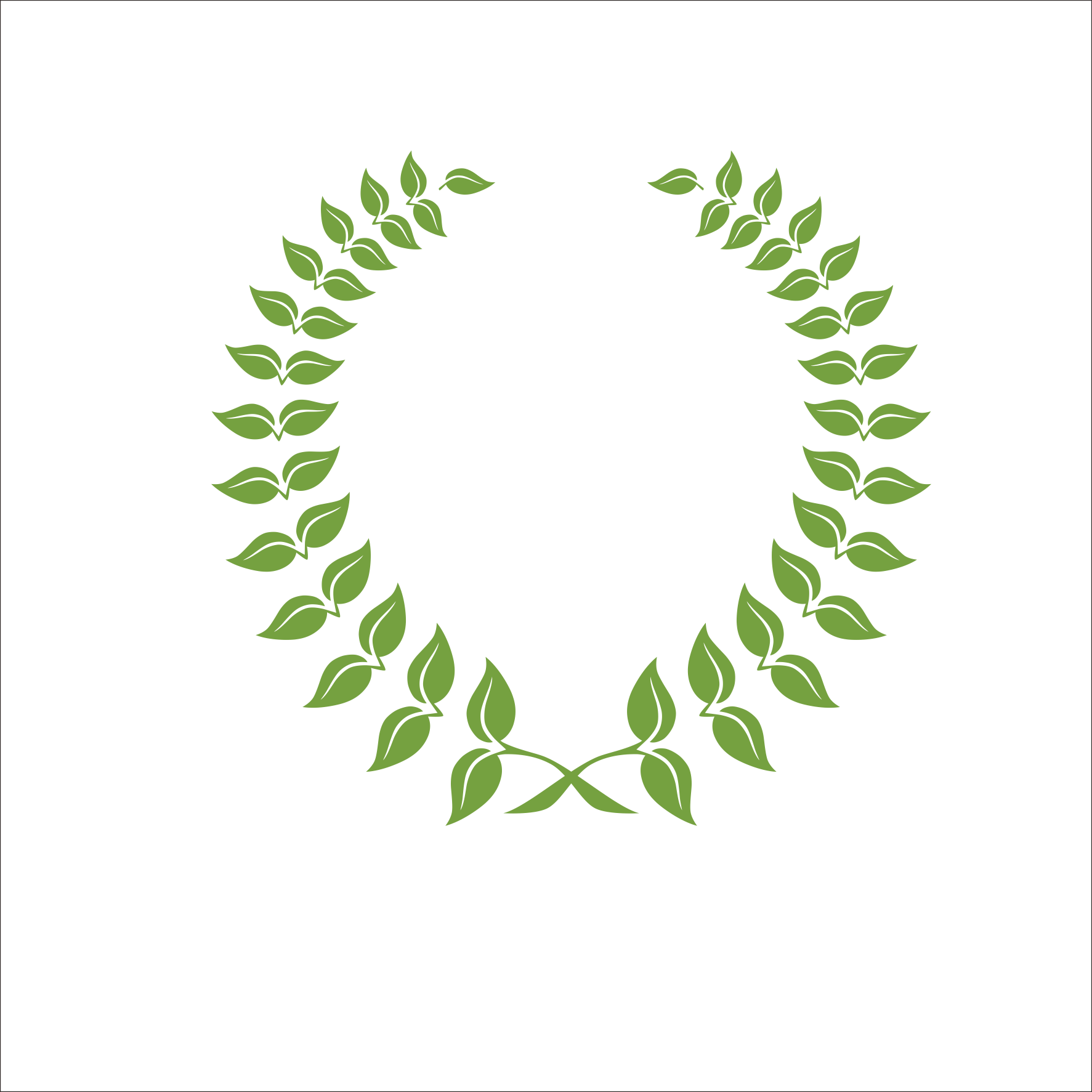 Olive Leaf Laurel Wreath - Laurel Wreath Vector (1773x1773)