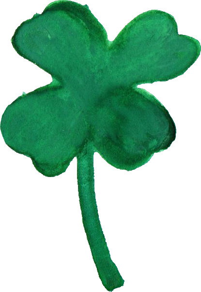 Free Download - Clover Watercolor Png (415x602)