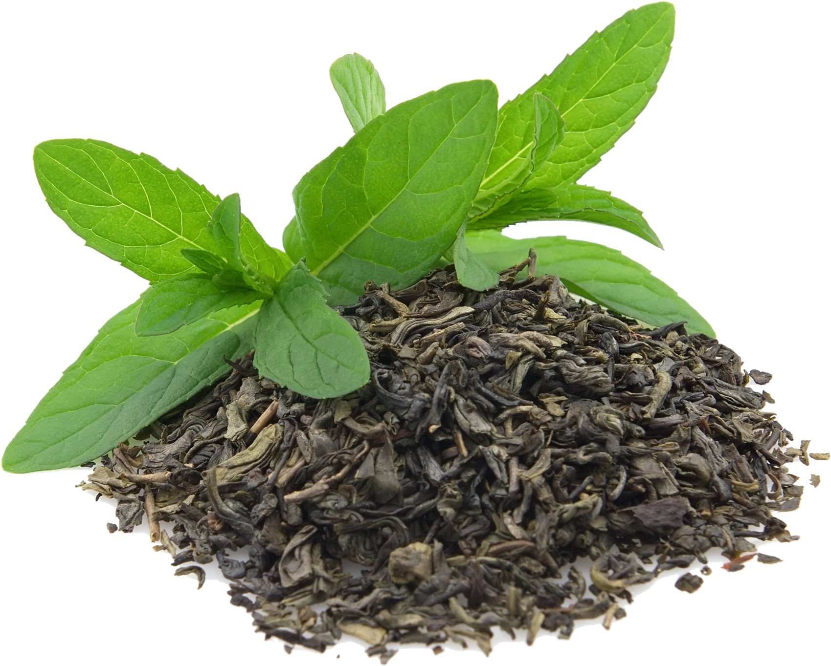 Green Tea Png Transparent Images - Green Tea Leaves (2085x1440)