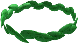 Green Laurel Wreath - Green Headband Roblox (420x420)