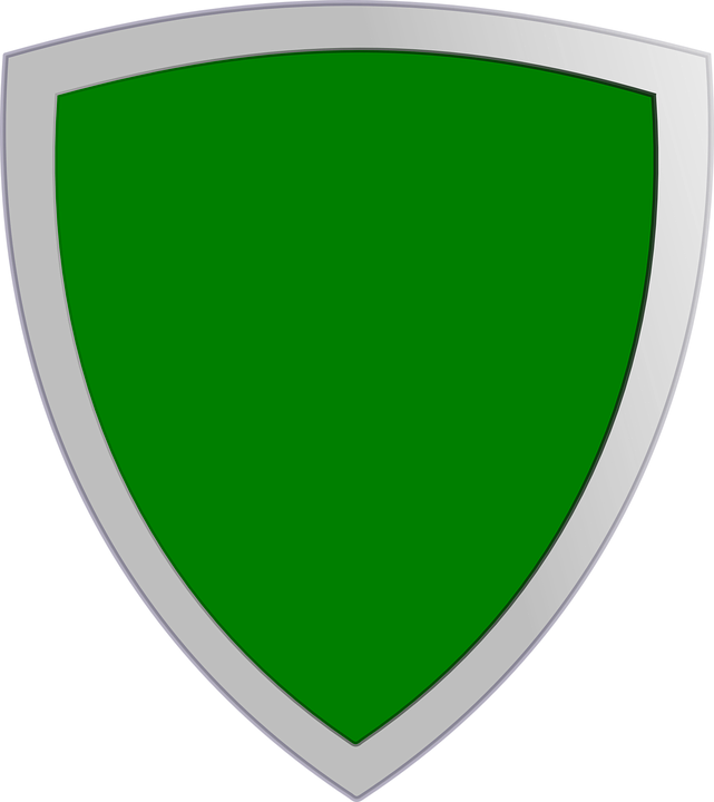 Computer Icons Clip Art - Green Shield Logo Png (641x720)