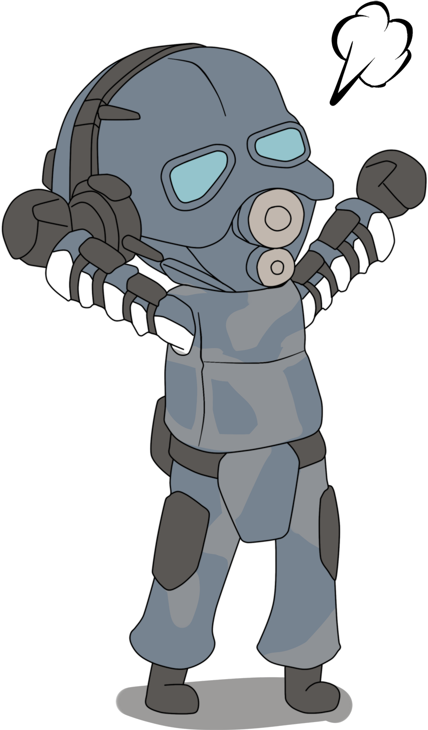 Add Media Report Rss Chibi Combine - Cartoon (900x1469)