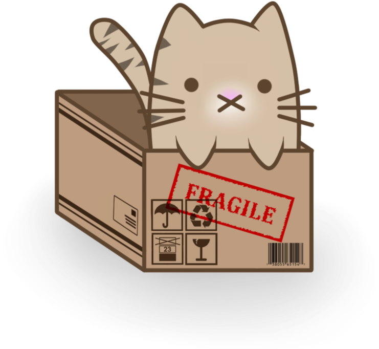 Catgirl Drawing Anime Kitten - Cat In Box Anime (894x894)