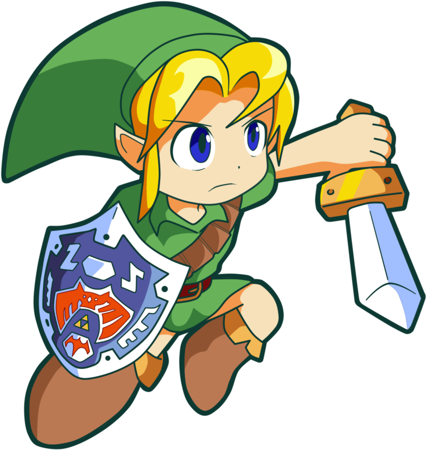 Young Link - Megaman Powered Up Megaman (867x921)