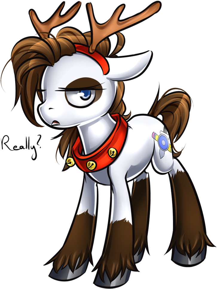 Christmas Caribou By Moenkin Christmas Caribou By Moenkin - Cartoon (1024x1024)