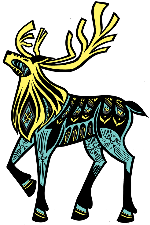 Caribou - Illustration (618x800)