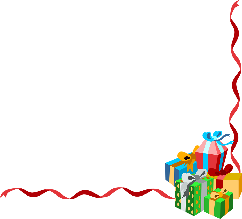 Xmas Cliparts Borders Cliparts Zone - Christmas Gifts Border (958x867)