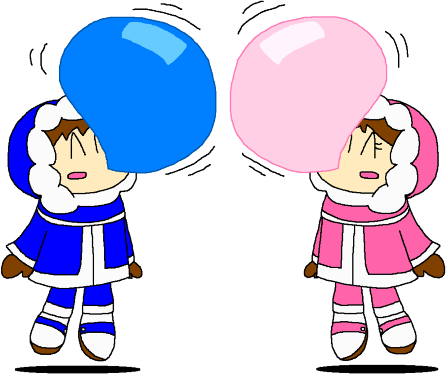 Ice Climbers Popo And Nana Bubble Gum Air By Pokegirlrules - Popo (995x802)