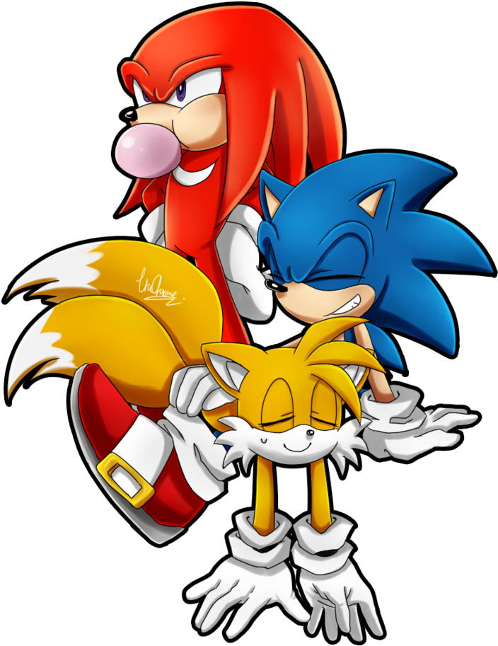 Team Sonic By Unichrome-uni - Gum Sonic (808x988)