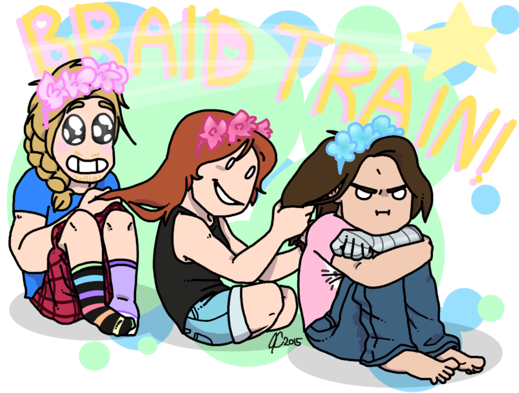 Braid Train By Jaycee9325 - Cartoon (1019x784)