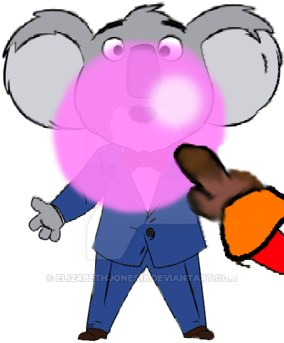 Look At My Bubble, Eddie By Elizabethjones18 - Buster Moon (400x483)
