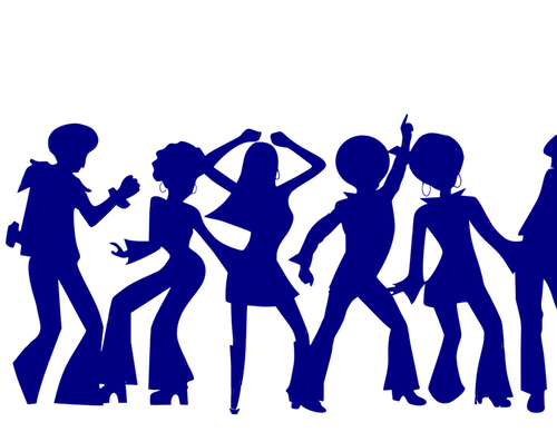 Homecoming Dance - People Dancing Drawing (500x388)