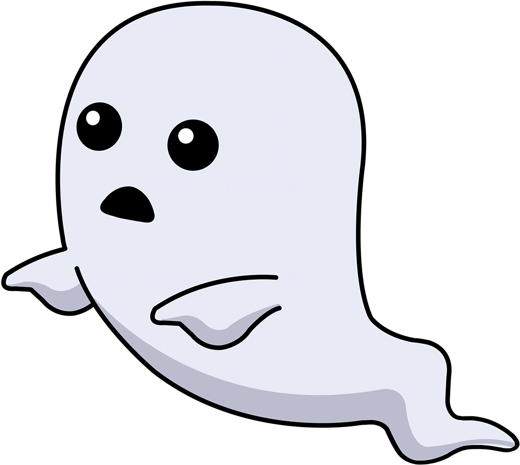 Elegant Cartoon Ghost Clip Art Medium Size - Ghost (1200x1188)