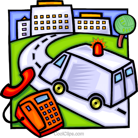 Ambulance Rushing To The Hospital Royalty Free Vector - Broken Trust - When Cries For Help Are Not Heard: A (480x480)
