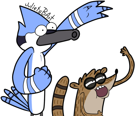 Desenhos Para Colorir - Mordecai And Rigby Cartoon (620x400)