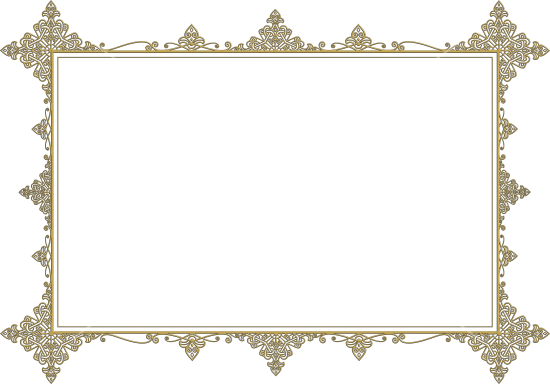 Medieval Png Clipart - Marcos Vintage En Blanco Y Negro (550x384)