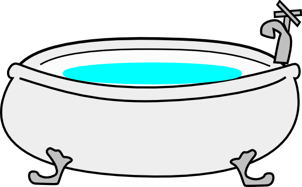 Bathtub Clip Art (600x372)
