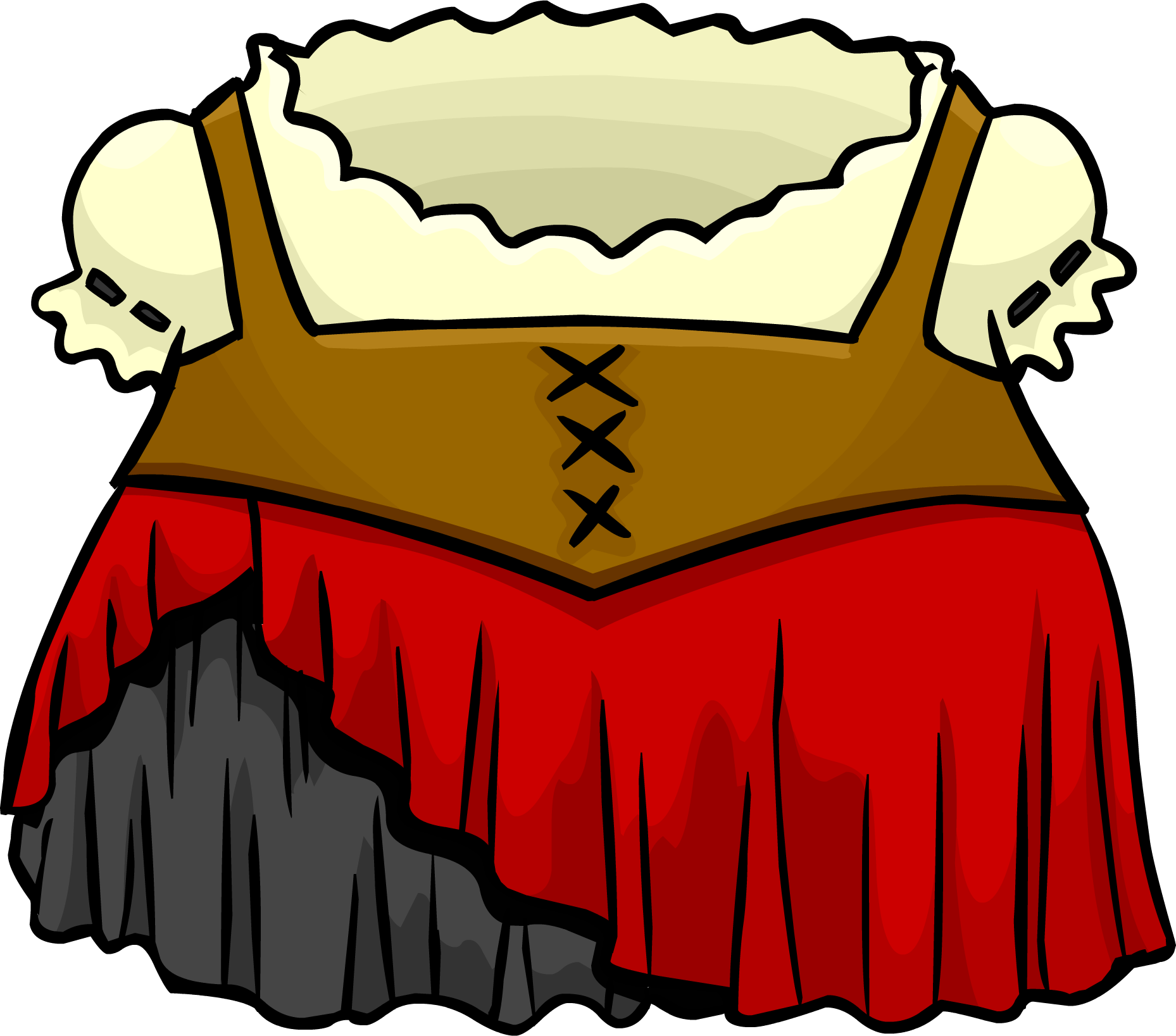 Red Pirate Dress - Pirate Clothes Club Penguin (1858x1637)