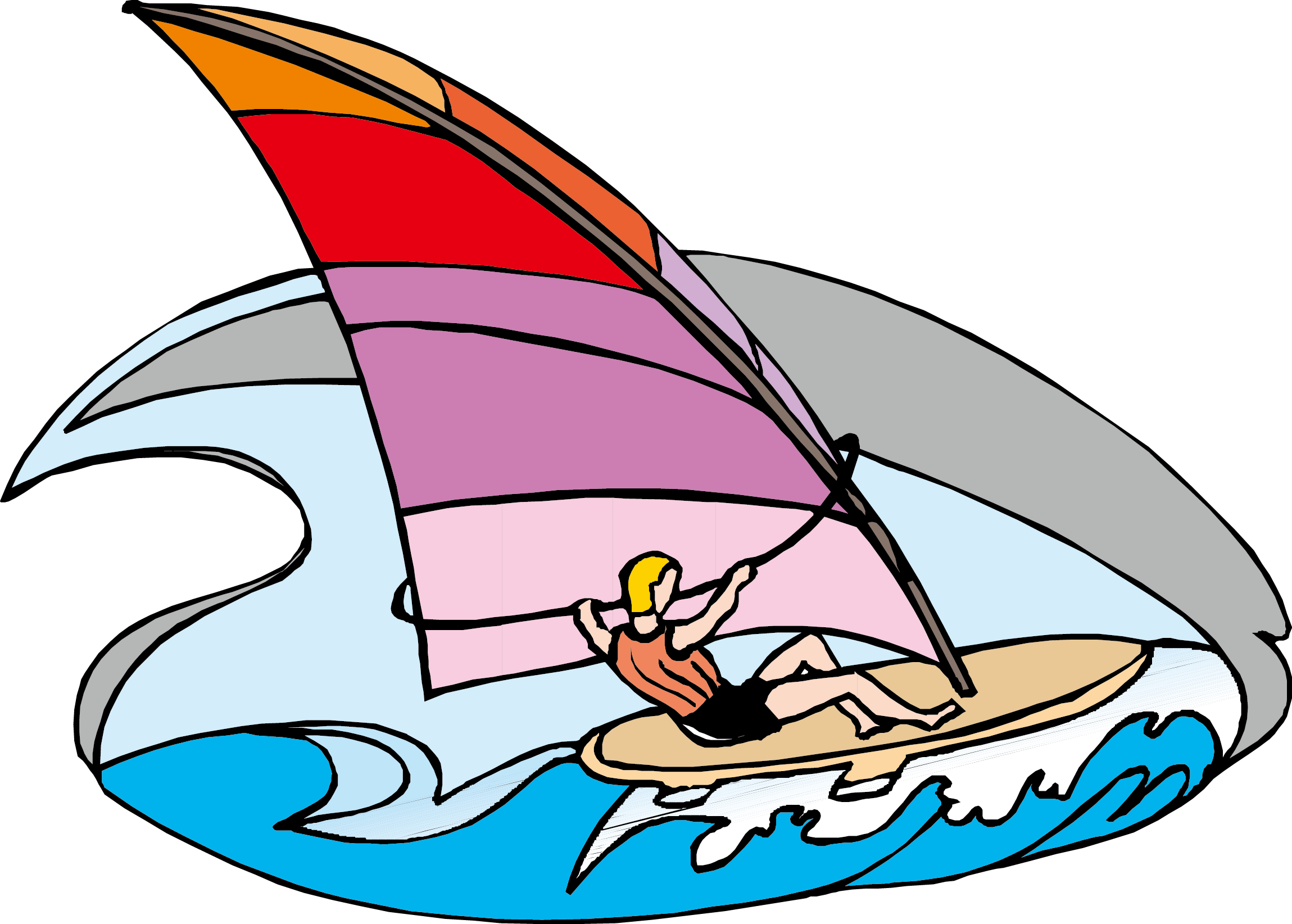 Windsurfing Sport Clip Art - Windsurfing Sport Clip Art (2299x1644)