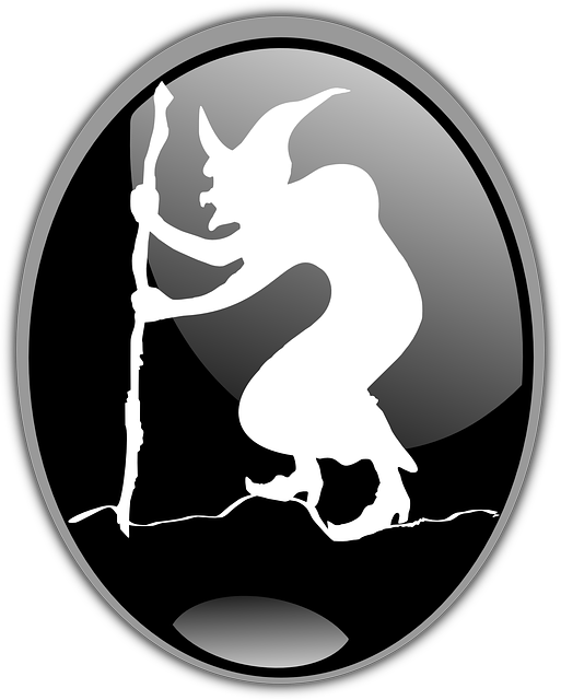 Witch, Badge, Oval, Wizard, Sorcerer, Halloween, Black - Wizard Badge (513x640)