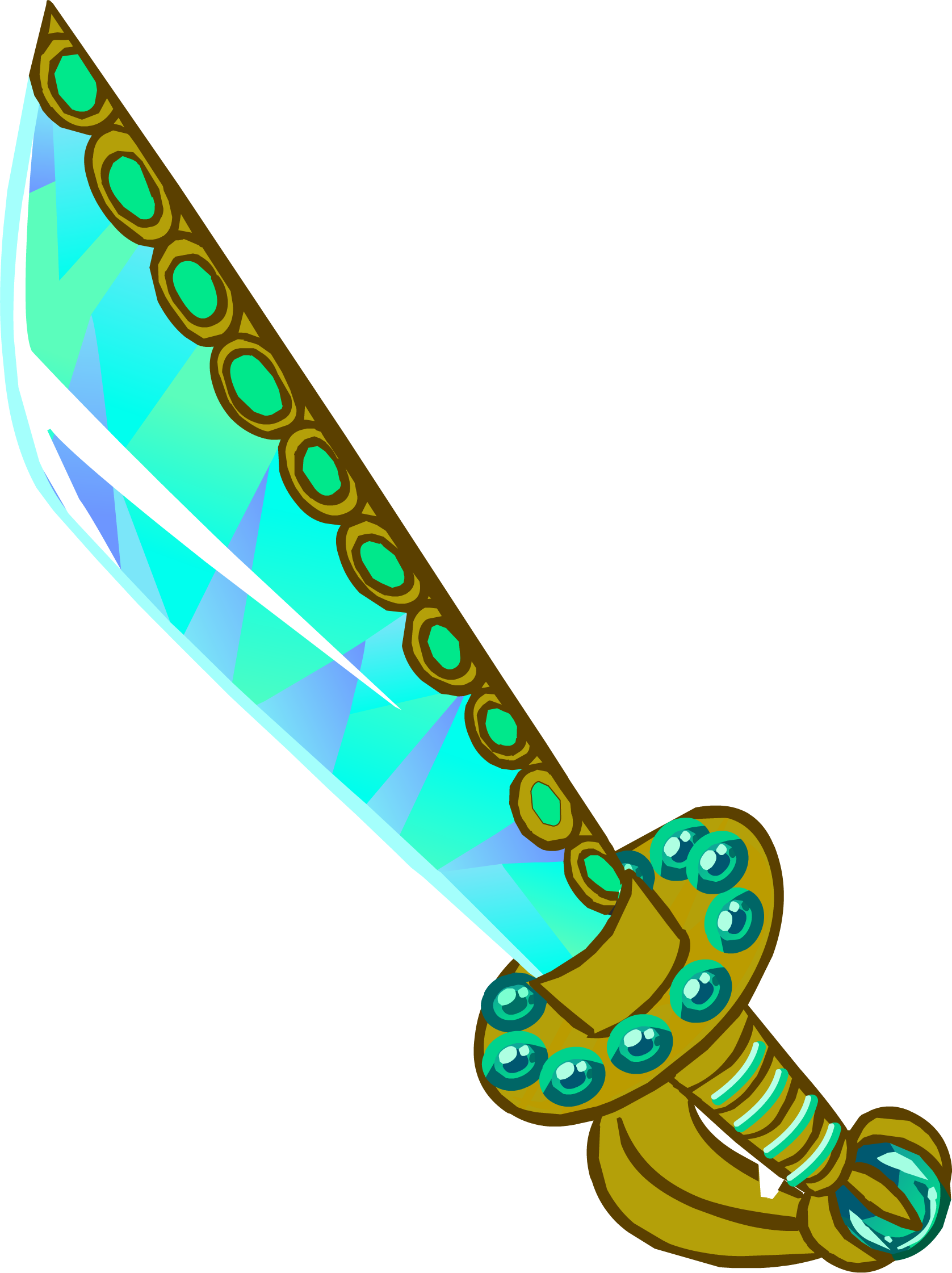 Jeweled Cutlass - Club Penguin Sword (1677x2242)