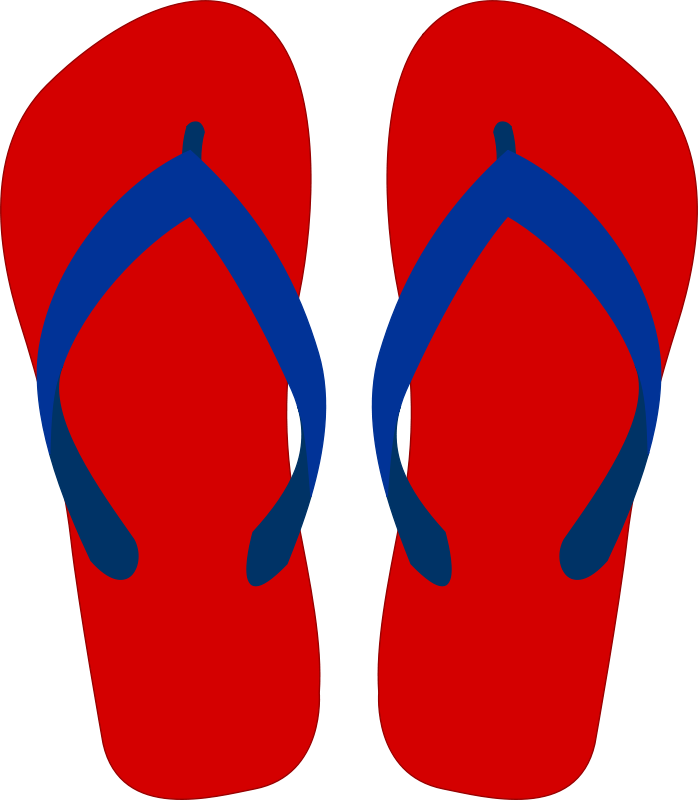 Get Notified Of Exclusive Freebies - Clip Art Flip Flops (2096x2400)