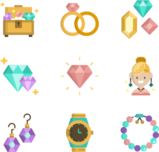 Jewelry 30 Icons - Jewelry Vector Png (600x564)