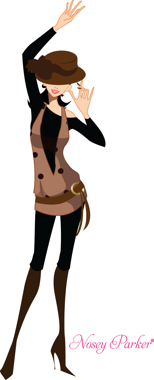 Nosey Parker Business Woman Illustration - I Got You (584x1437)