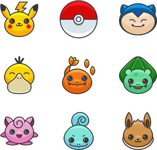 Pokemon Go 100 Icons - Pokemon Icons Png (600x564)