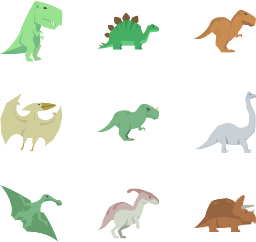 Dinosaurs 25 Icons - Tyrannosaurus (600x564)