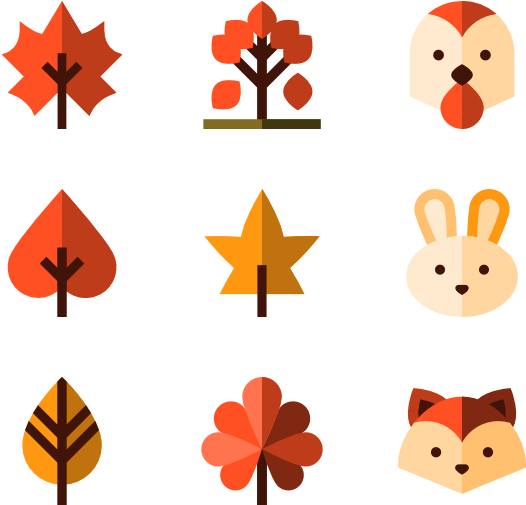 Autumn 50 Icons - Fall Icons Png (600x564)