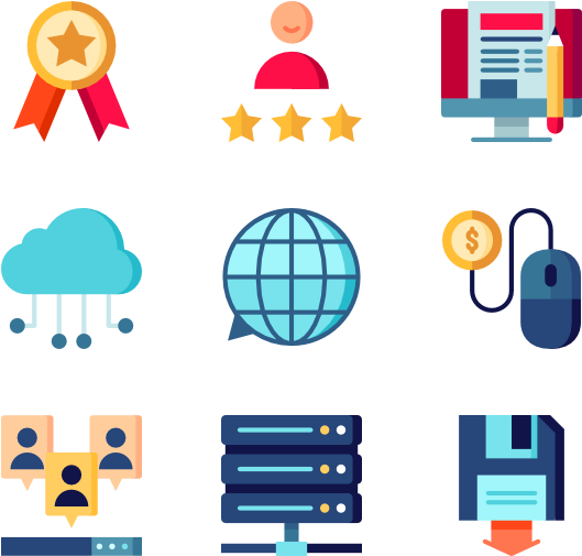 Seo & Online Marketing - Digital Marketing Icons Outlines Png (600x564)