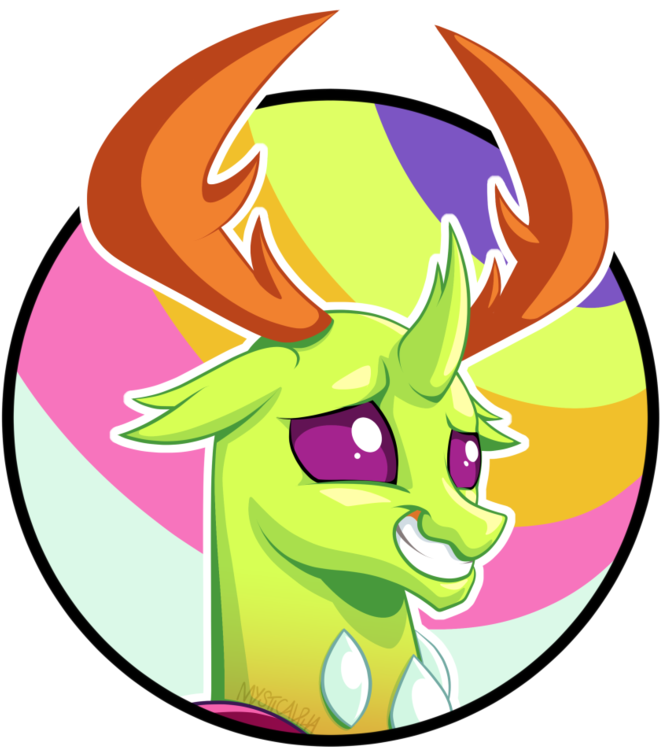 Awkward Thorax Recreation By Mysticalpha - My Little Pony: Friendship Is Magic (751x1063)