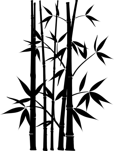 Wall Color - Simple Mural Black And White (374x497)