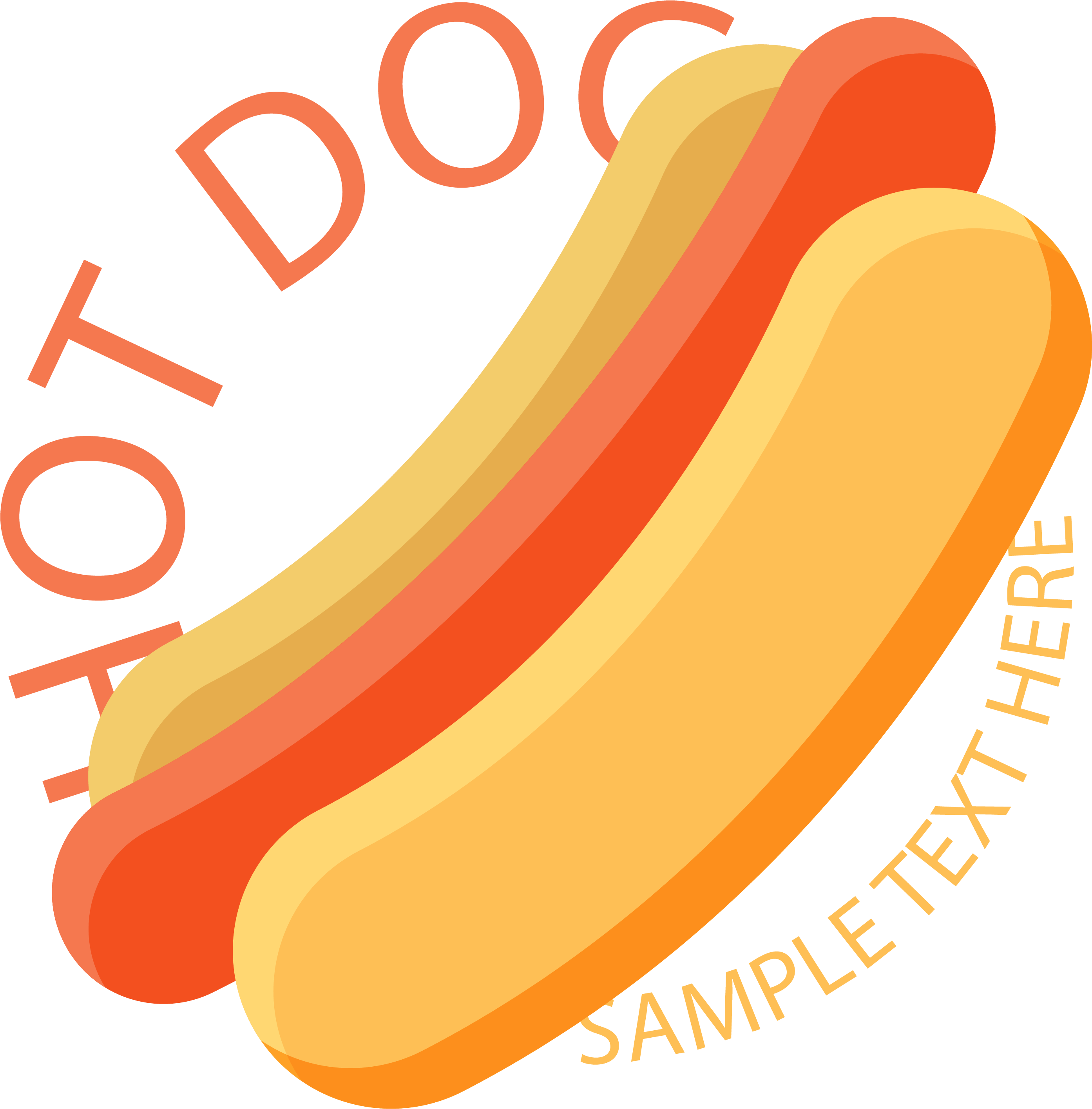 Perro Caliente De Comida Rápida Euclidiana Del Vector - วาด อาหาร Fast Food (3333x3333)