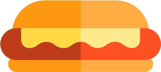 Hot Dog Free Icon - Hot Dog Icon Png (512x512)