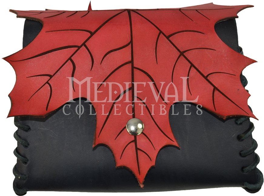Elven Leaf Leather Pouch - Armor Venue: Elven Leaf Leather Pouch - Sporran Larp (880x880)