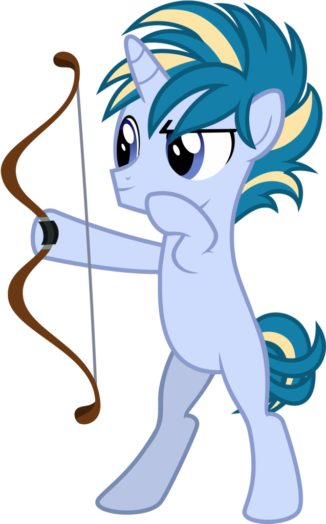 Sollace, Bipedal, Bow , Colt, Male, Marks And Recreation, - Cartoon (671x1024)