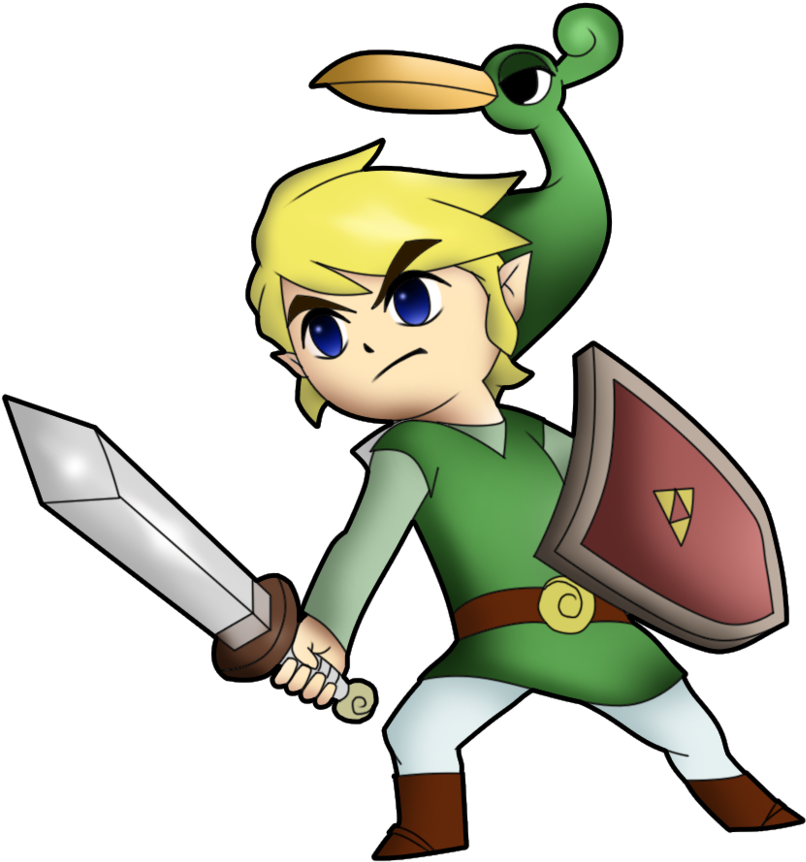 Recreation Of Legend Of Zelda's Link Art By Avacassandra - Cartoon (863x926)
