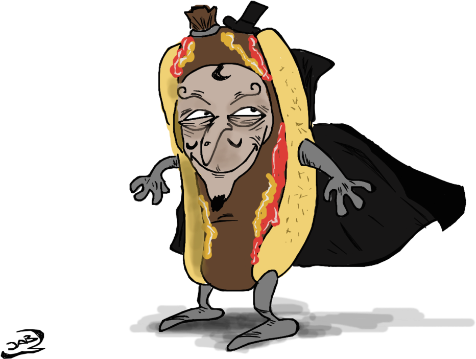 Evil Hotdog By Jabd - Hot Dog (1028x777)