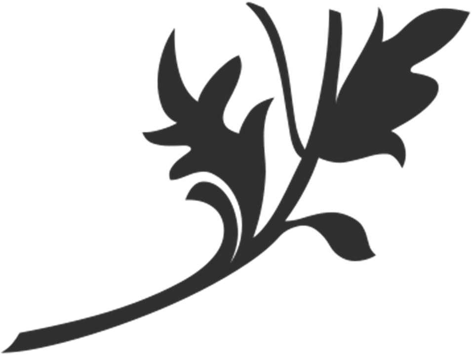 Leaf Silhouette Cliparts 15, - Leaf Motif Png (956x720)