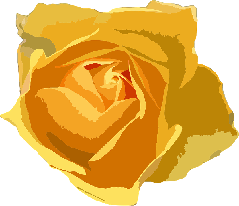 Flower Floral Botanical Plant Nature Botan - Free Flower Vectors Yellow (834x720)