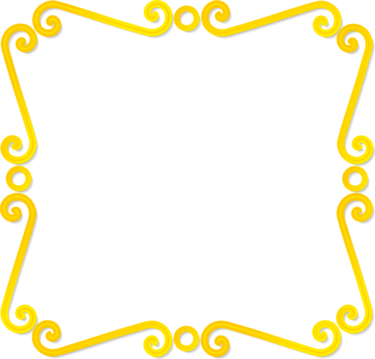 Gold Page Border - Wizard Of Oz Border (3973x3798)